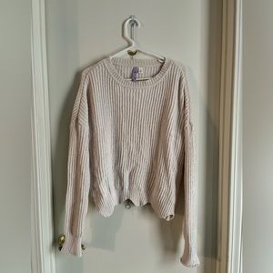 cream sweater